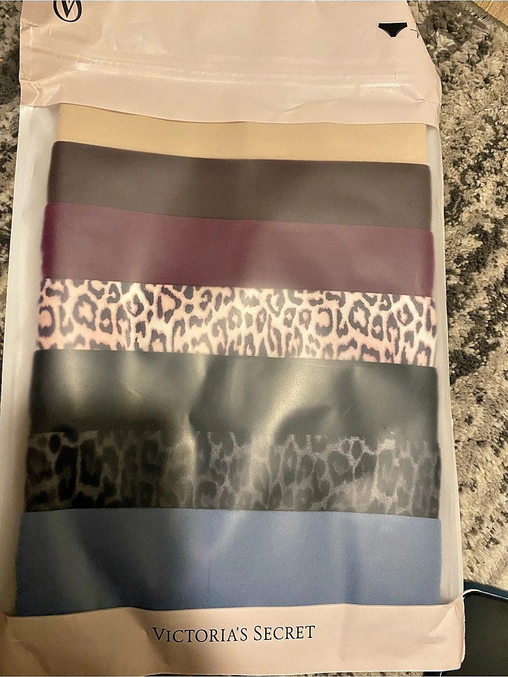 Victoria'Small Secret Cheeky Panty no show 7-Pack Panties Animal Print Size Smal
